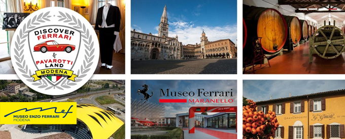Zobacz Ferrari muzeum, fabrykę, muzeum Pavarotti, wina