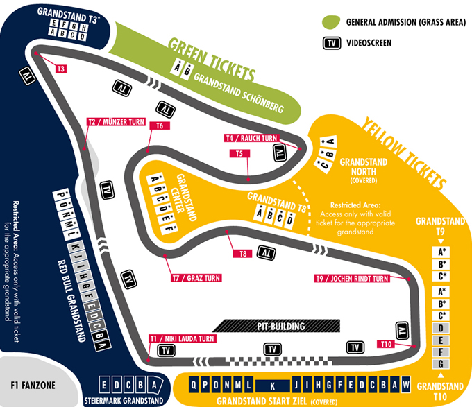 Red Bull Ring F1 plan toru Spielberg wyjazdy | BP Gryf