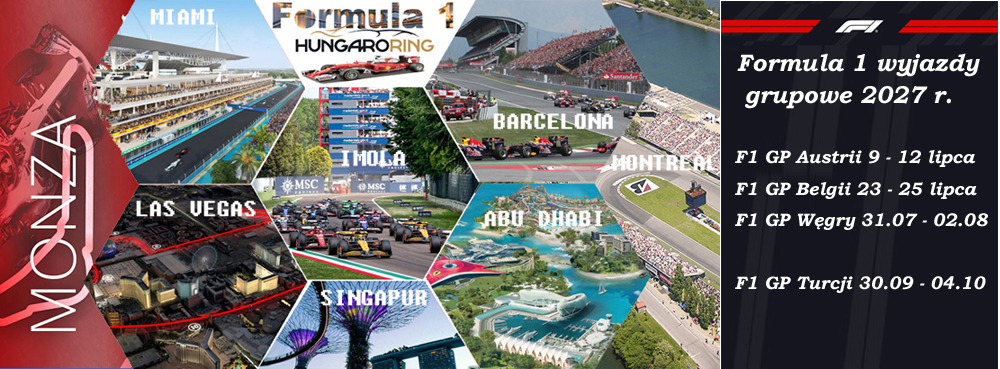 F1 atrakcyjne kierunki wyjazdy | BP Gryf Wyjazdy na wyścigi Formula 1 | BP Gryf