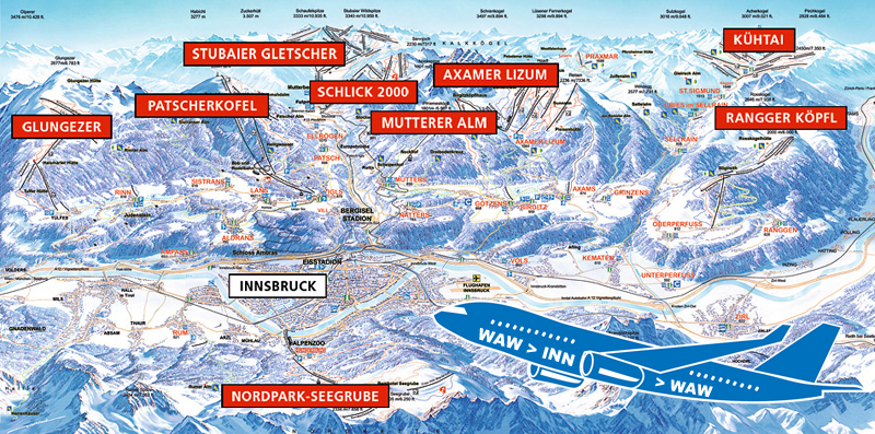 Free Ski Innsbruck promocje, samolotem | BP Gryf