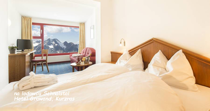 Hotel na lodowcu, dolina Val Senales, Maso Corto, Kurzras.